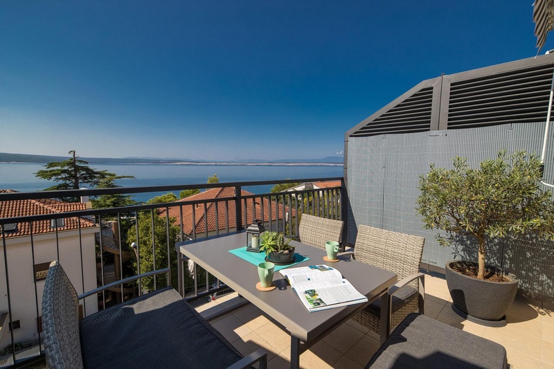 Modern, tengerre néző apartmanok eladók Horvátországban - Panorama Scouting A2167.