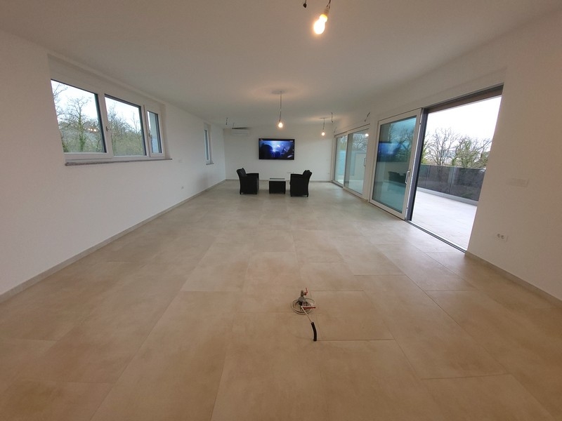 Az A2417-es ingatlan nappalija Horvátországban, Krk-sziget - Panoráma cserkészet