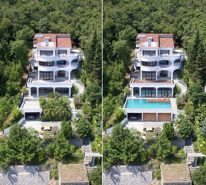 Ingatlan Horvátország, Opatija - Panoráma cserkészet.