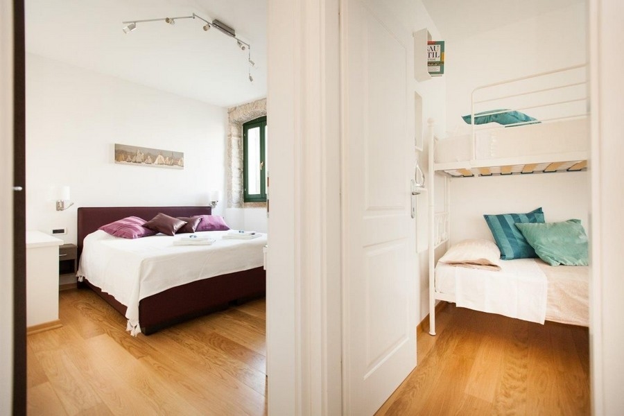 Ebben az apartmanban két hálószoba található (A3053, Rovinj, Horvátország).