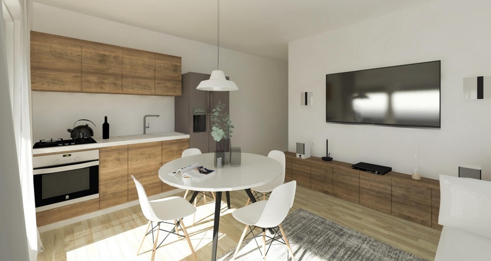 Világos, igényesen kialakított lakás parkolóhellyel