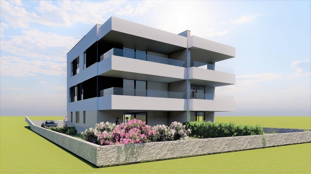 Apartmanok terasszal és parkolóhellyel Novaljában