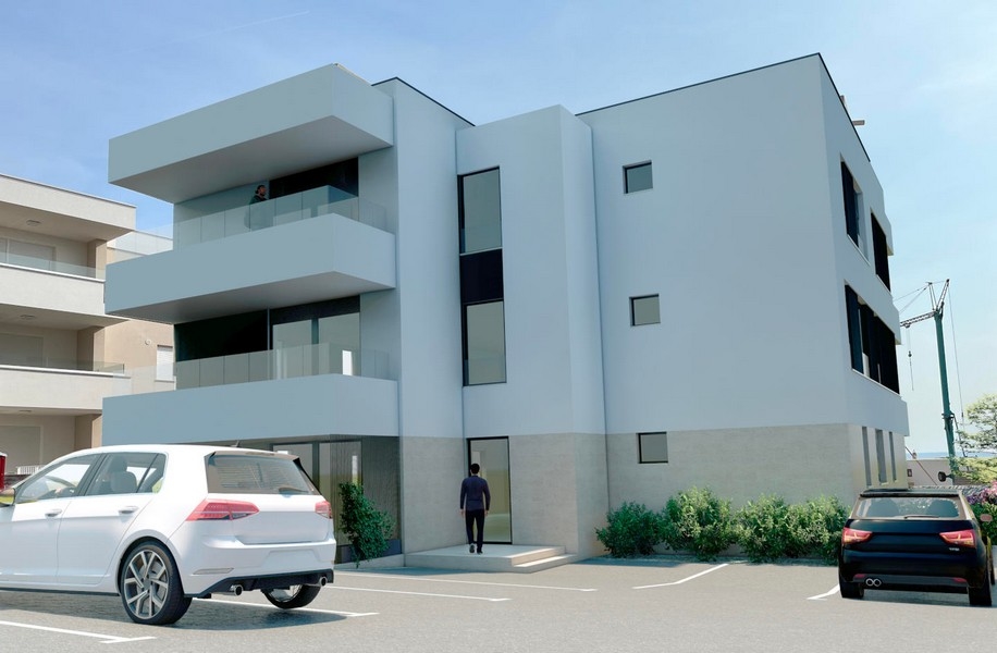 8 apartman tengerre néző kilátással és parkolóhellyel