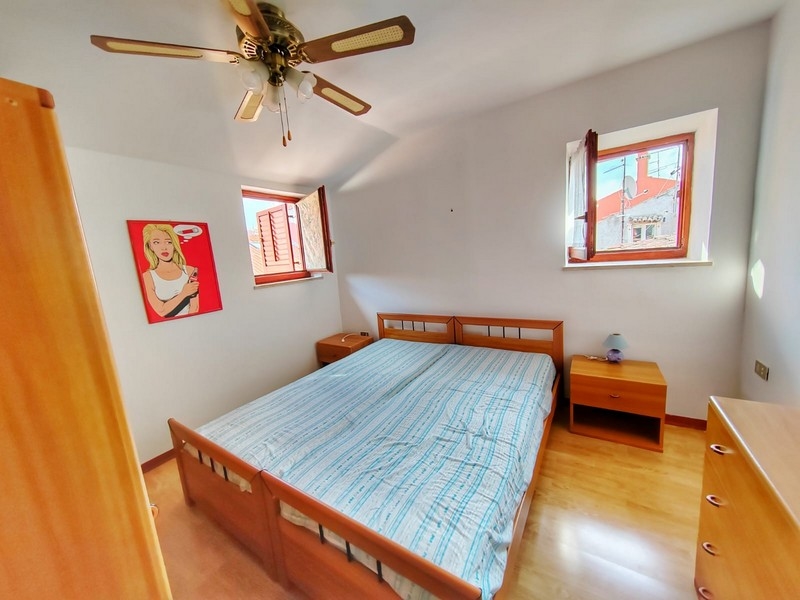 A harmadik hálószoba ventilátorral.