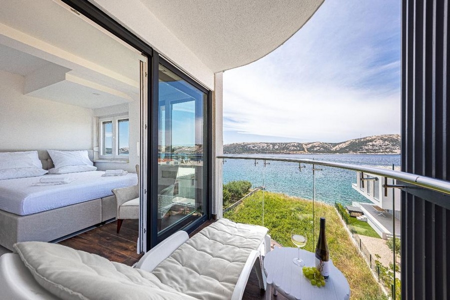 Tengerre néző apartman Stara Novaljában, Pag szigetén