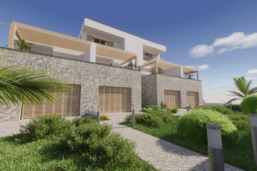 A horvátországi A3615 ingatlan 3D-s megjelenítése. Panoráma cserkészet.