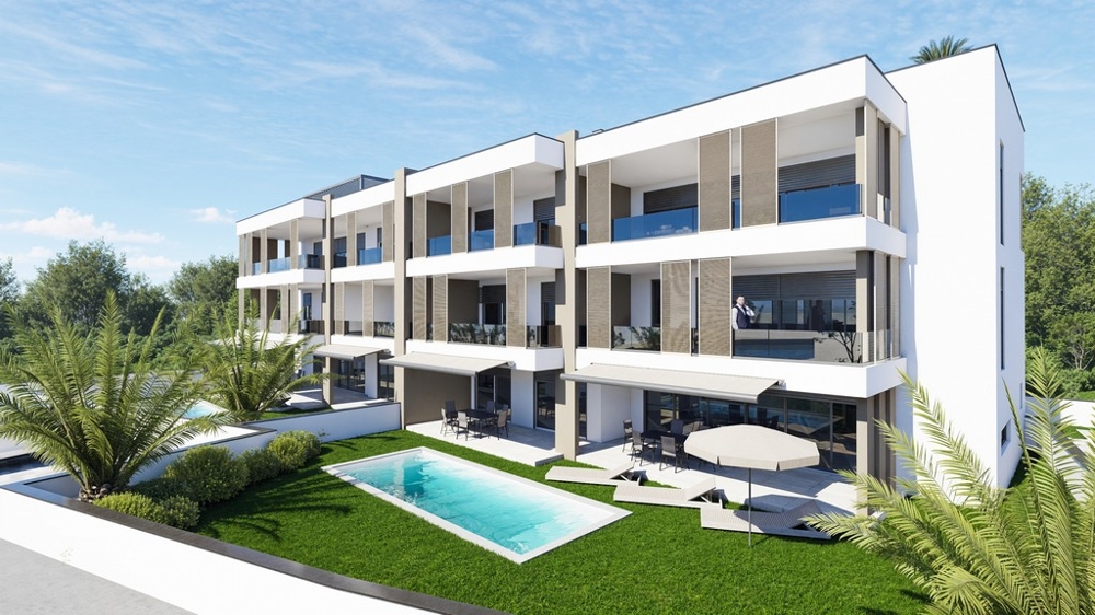 Modern új lakások eladók Horvátországban - Panorama Scouting A3691.