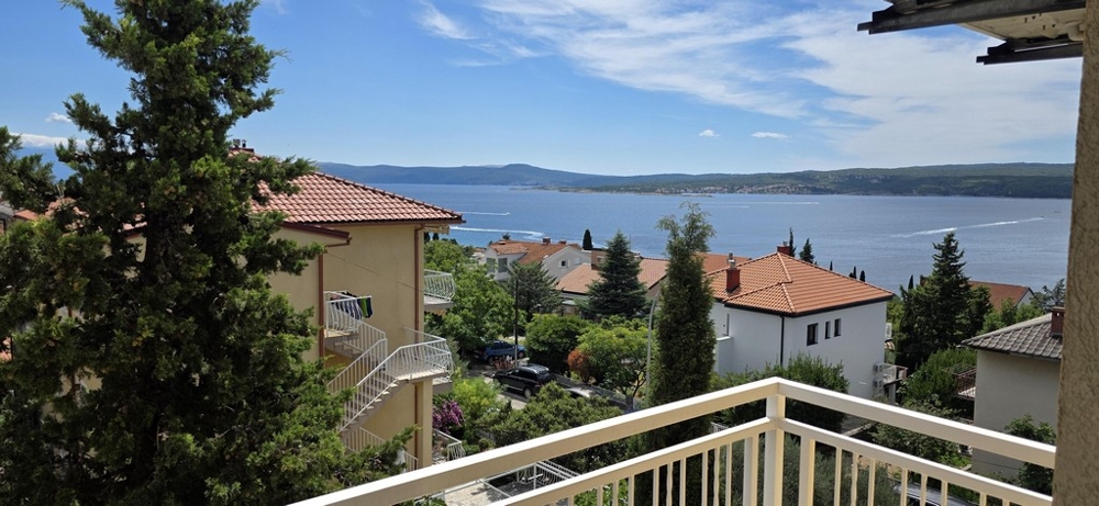 Tengerre néző kilátás a horvátországi A3719 ingatlan teraszáról.