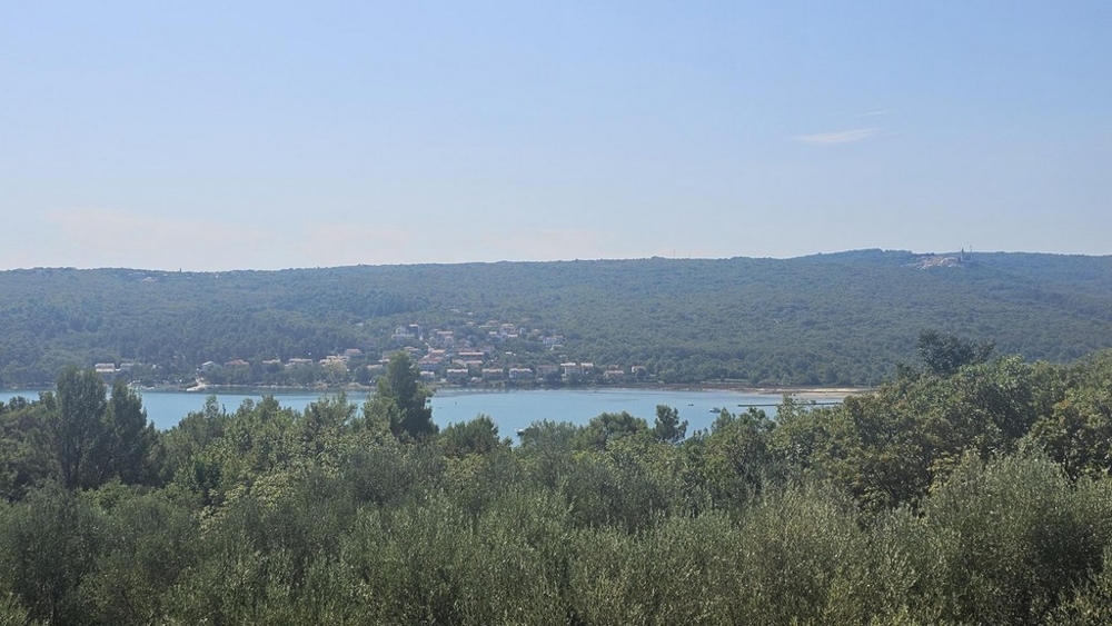 Tengerre néző kilátás az A3725 ingatlanról Soline-ban, Horvátországban - Panorama Scouting.
