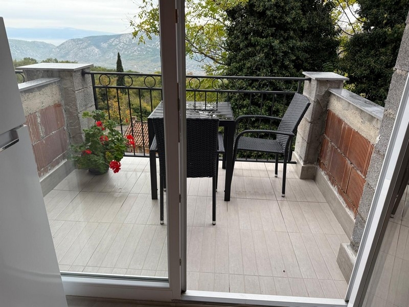 Kilátás az A377-es ingatlan teraszára, Crikvenica.