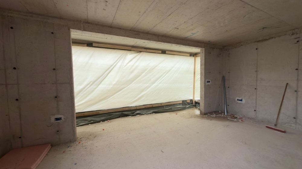 Shell nappali nagy ablakkal