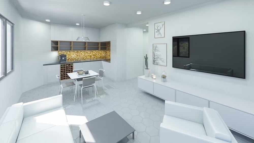 Lakóterület - 3D vizualizáció.