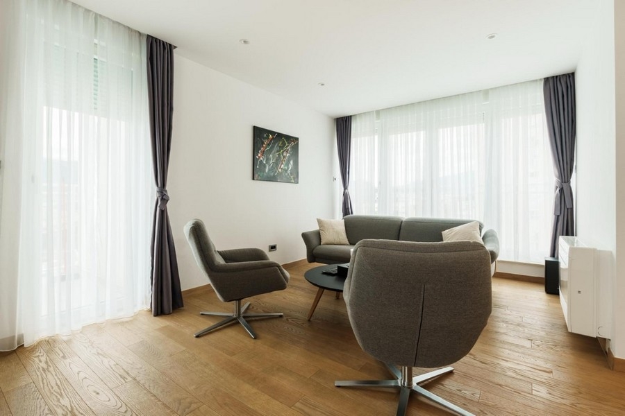 Az A3886 - Splitben található apartman minőségi berendezése.