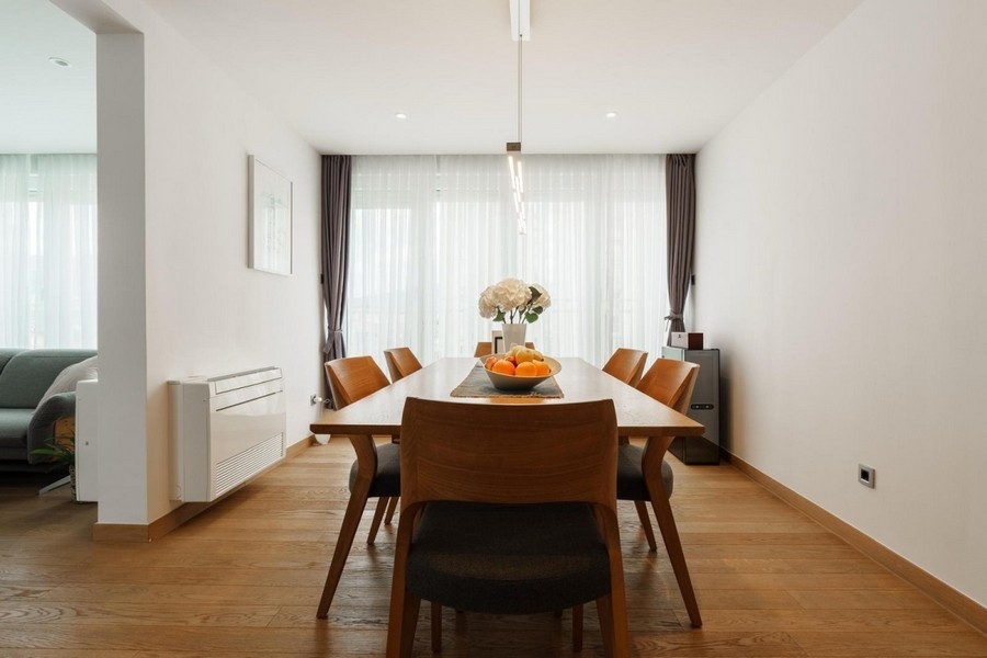 Modern étkezősarok az A3886-os apartmanban Splitben