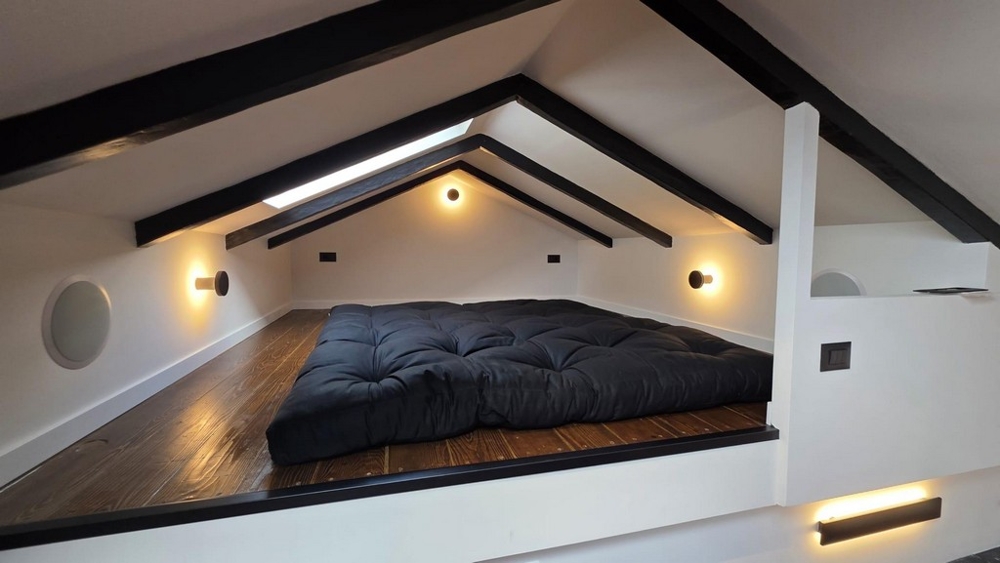 Hálószoba a galéria szintjén