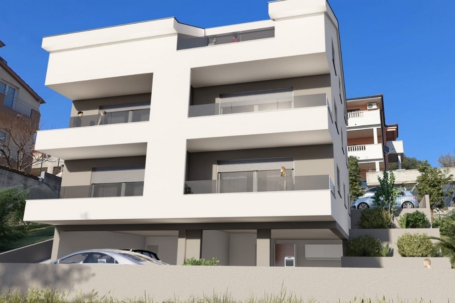 Új építésű penthouse egy csendes helyen Ciovóban