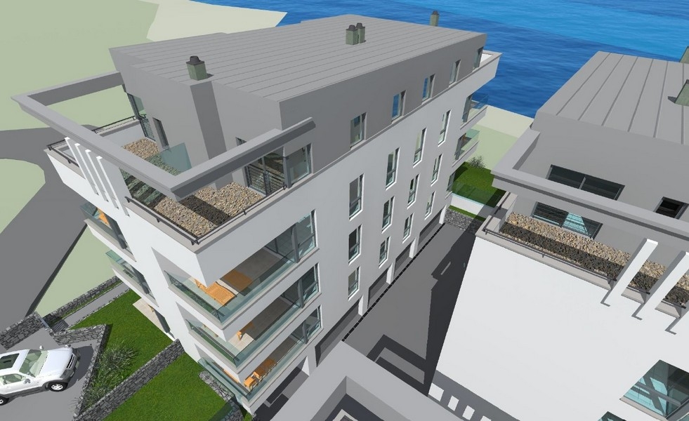 Új építésű apartmanok az első sorban a tengerhez a Pag-on