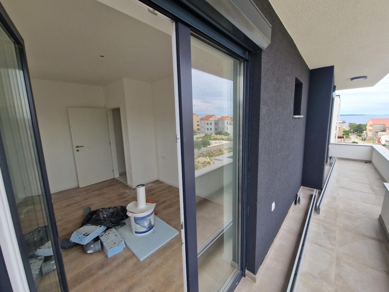 Az apartman teraszos területe Horvátországban
