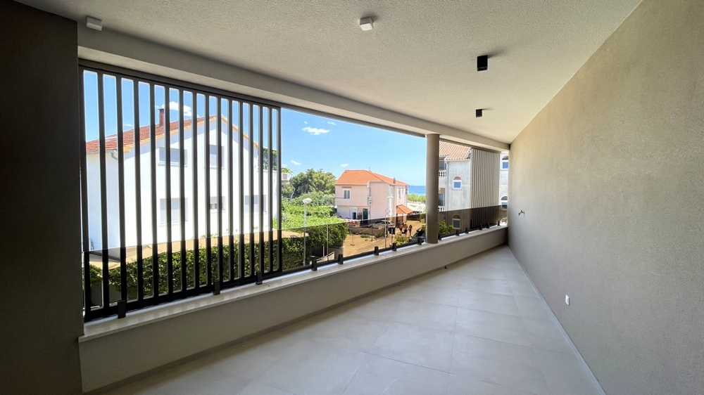 Az apartman terasza kilátással