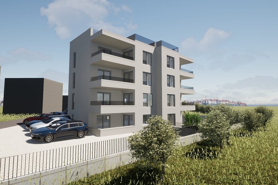 Tengerkilátásos apartman Ciovón, új építésű épületben