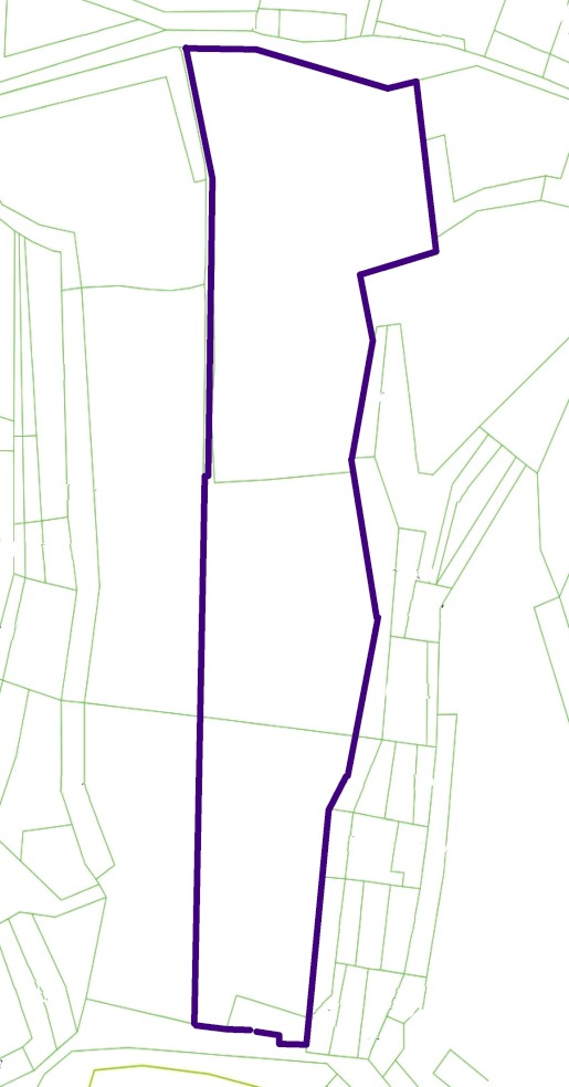 A tengerparti ingatlan formája hosszúkás