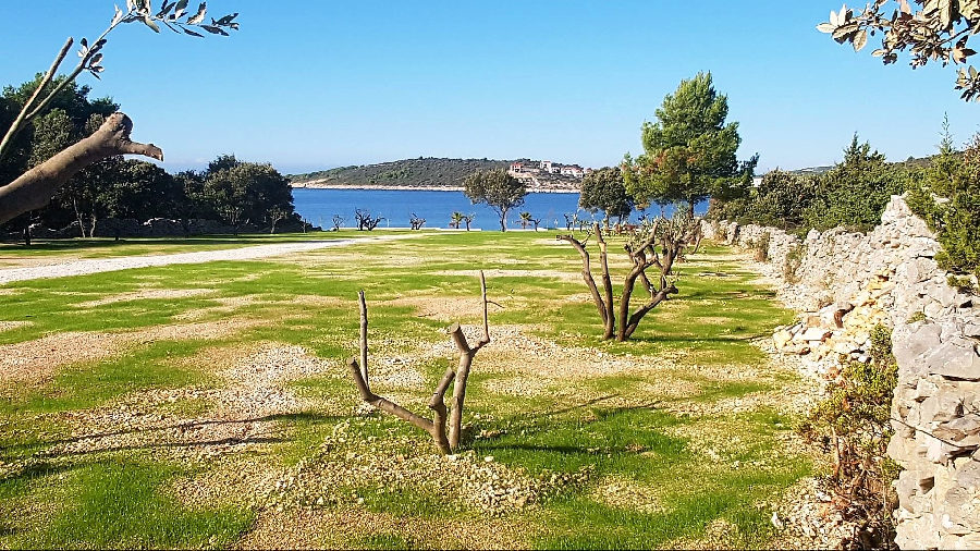 Tengerparti ingatlan Horvátországban, Dalmáciában.