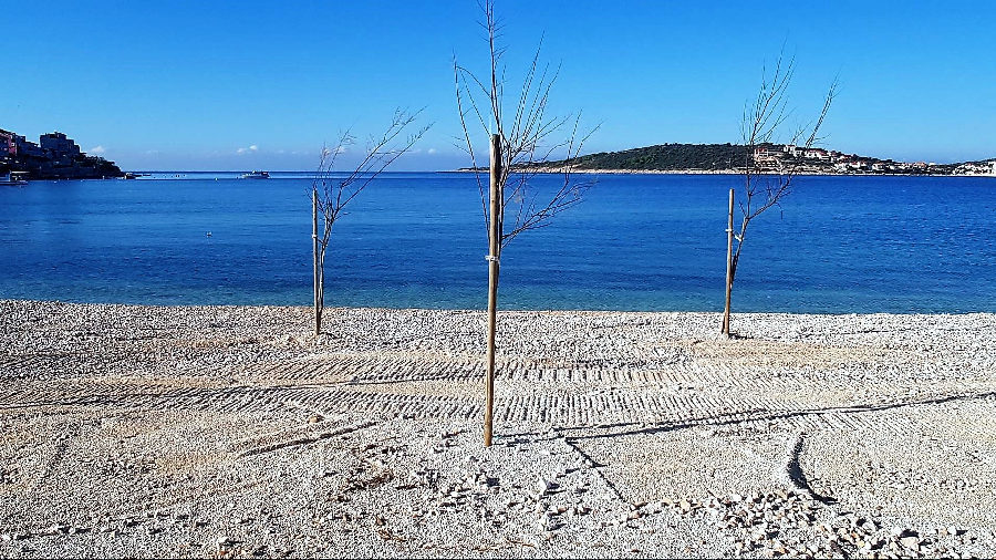 Tengerparti ingatlanok Horvátországban.