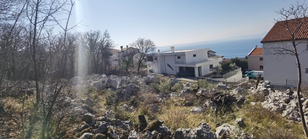 Kilátás a fiumei építési telek felől délkeletre