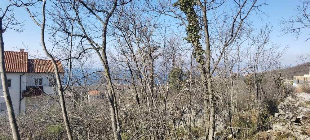 Kilátás a fiumei építési telek felől délnyugatra