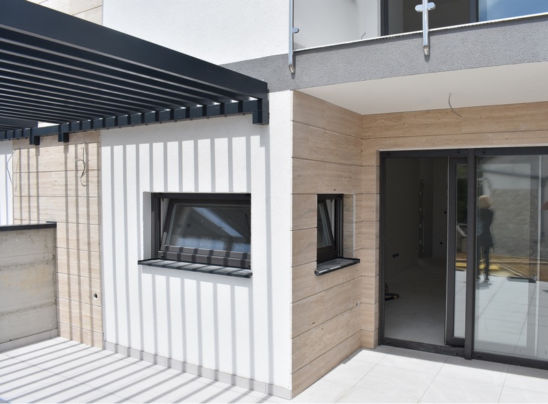 A H1759-es ingatlan terasza a Nin régióban, Horvátország - Panoráma cserkészet.