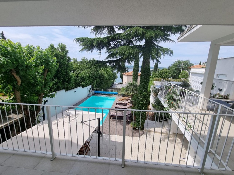 Tengerre néző terasz - H1781 ingatlan Horvátországban, Crikvenica.