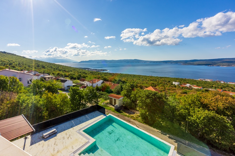 Tengerre néző délről - H1933 ingatlan a Crikvenica régióban, Horvátország - Panorama Scouting.