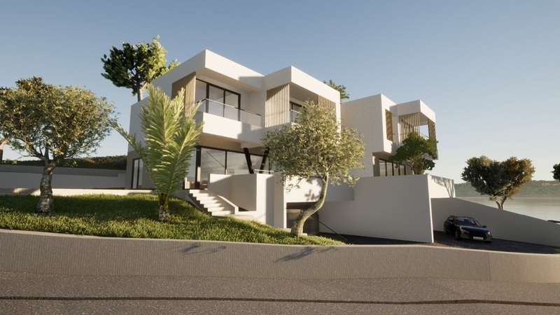 Luxus ikervilla, Murter-sziget, Horvátország.