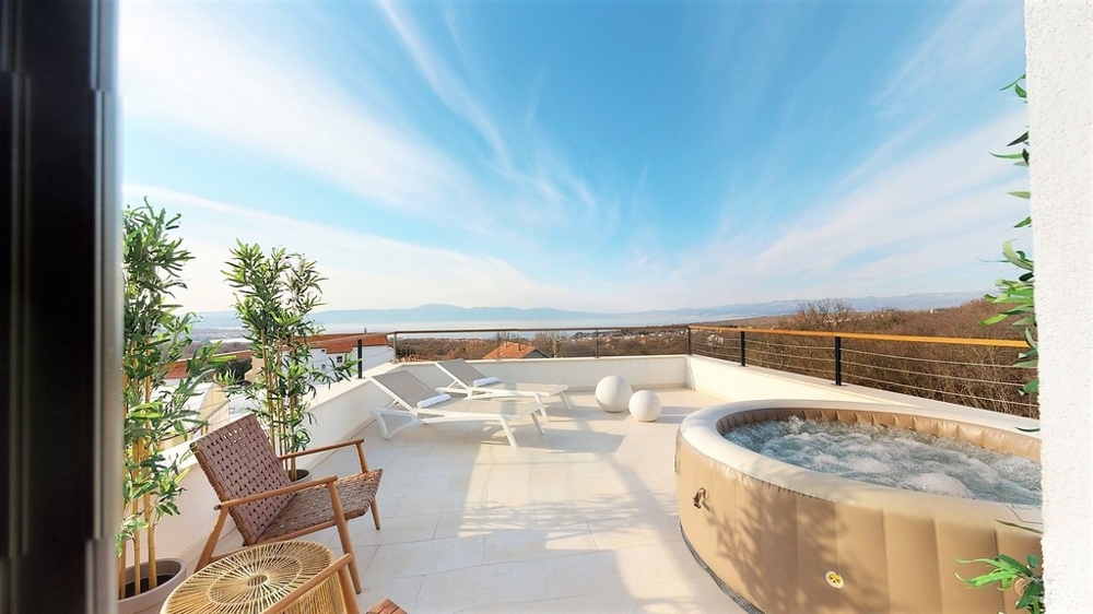 Eladó modern ingatlanok Horvátországban - Panorama Scouting H2125, Krk-sziget.