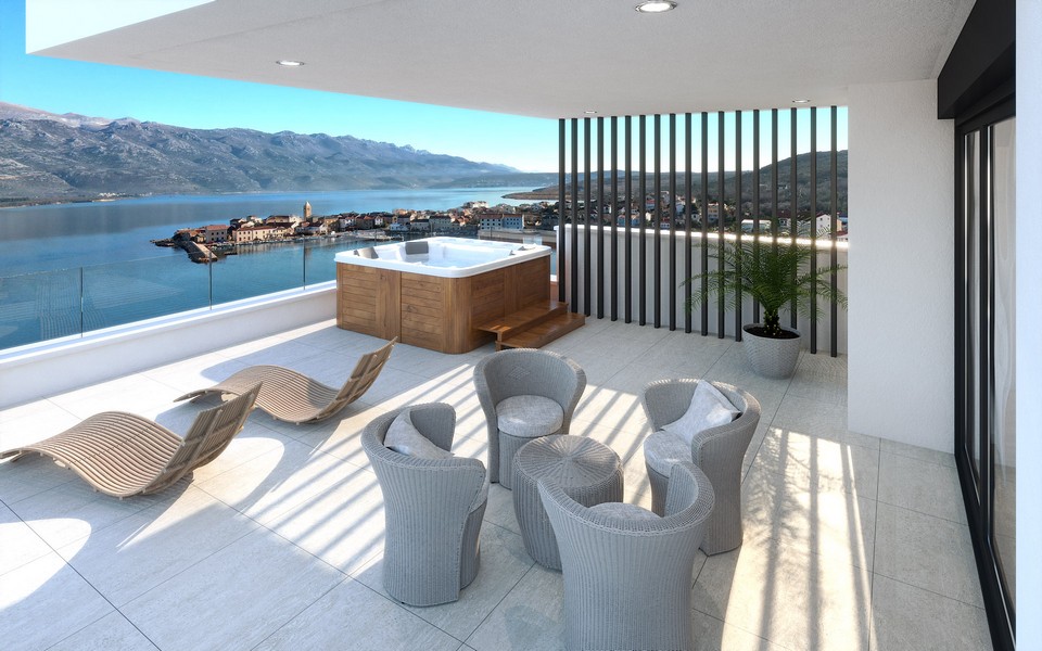 Vásároljon egy tengerparti villát Horvátországban - Panorama Scouting H2319, Észak-Dalmácia, Zadar.