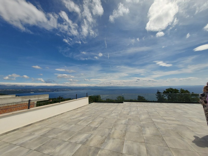 Tetőterasz tengerre néző H2335 ingatlan Horvátországban, Lovran, Kvarner Bay - Panorama Scouting.