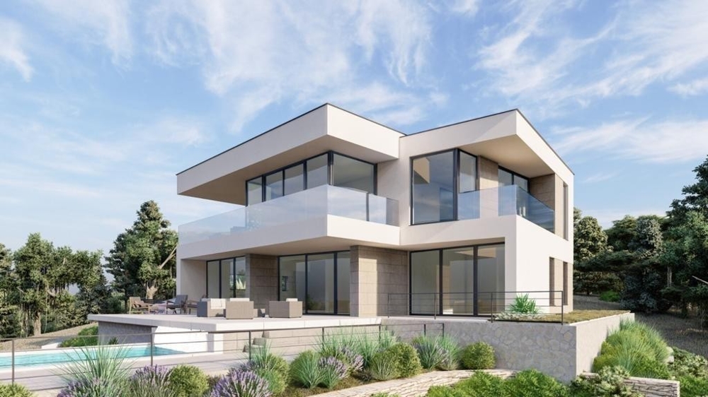 Horvátország H2548 ingatlan 3D vizualizációja.