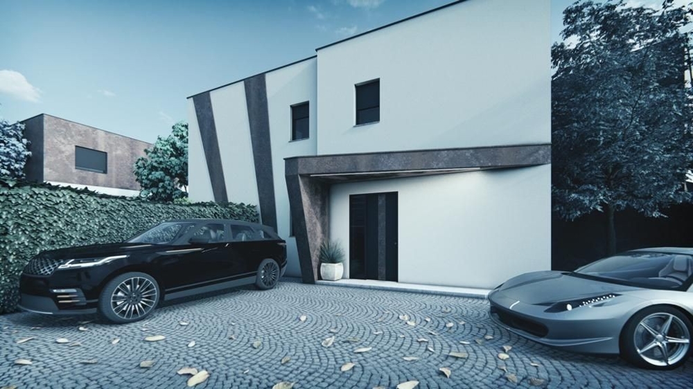 Modern sorház medencével