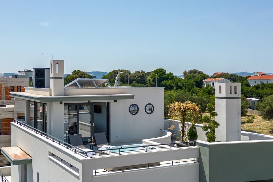 Tetőterasz a H2589 ingatlanhoz, Horvátország - Panorama Scouting.