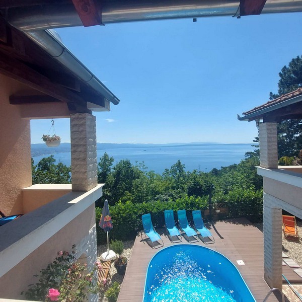 Ingatlanközvetítők Horvátországban - Panorama Scouting. Itt: Villa tengerre néző kilátással.