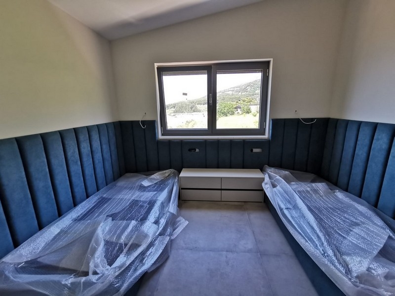 Kilátás a Villa H2680 belsejére, Horvátország.