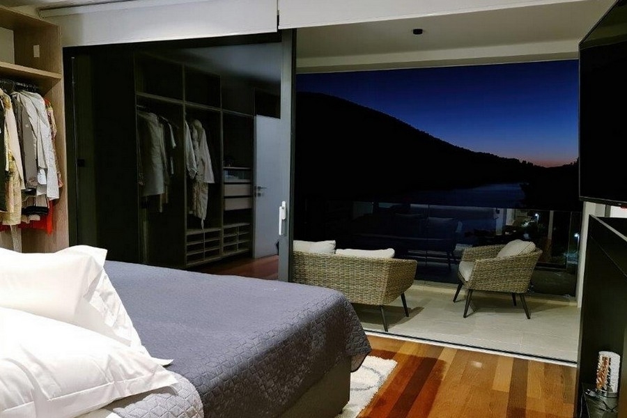 Hálószoba tengerre néző ingatlan H2690, Horvátország, Korcula.