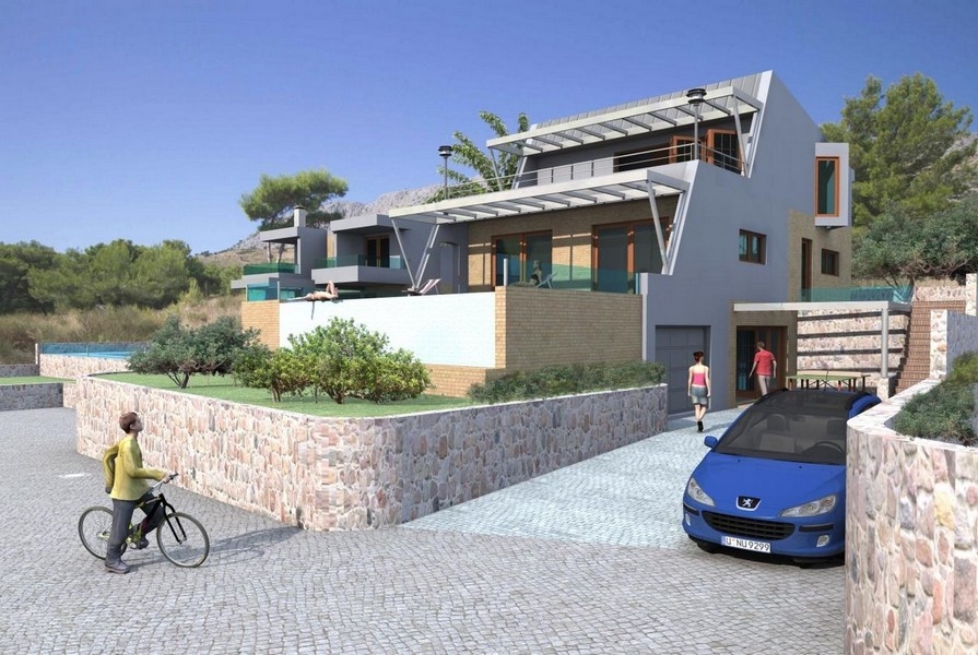 Vásároljon egy modern villát Horvátországban - Panorama Scouting Split.