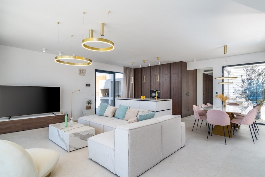 Világos szobák és nyitott koncepció