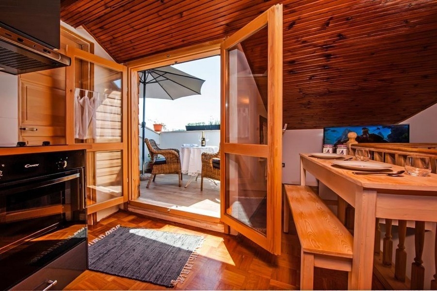 Kilátás a tetőteraszra