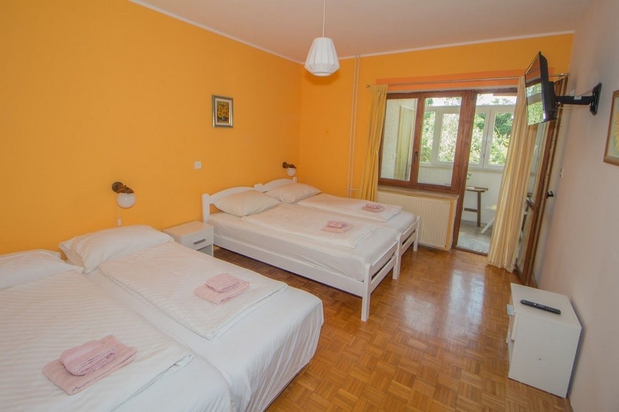 Háromágyas hálószoba, ház Porecben, Horvátországban