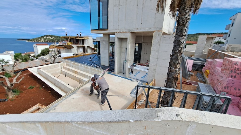 Új, tengerre néző villa eladó Horvátországban - ingatlanközvetítő: Panorama Scouting.