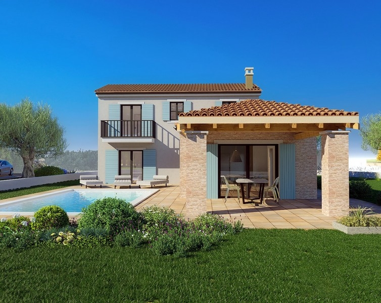 Egy mediterrán stílusú villa projektje Horvátországban - Panorama Scouting.