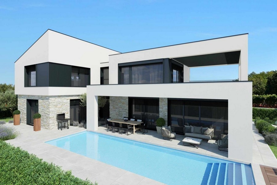 Vásároljon egy villát Porec közelében Isztrián - Panorama Scouting.