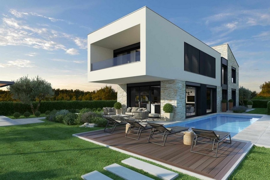 Vásároljon modern villát Horvátországban - Panorama Scouting H3433.